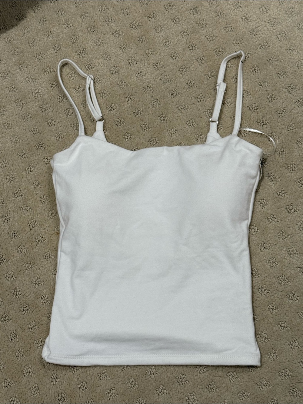Aeropostale White Adjustable-Strap Cami